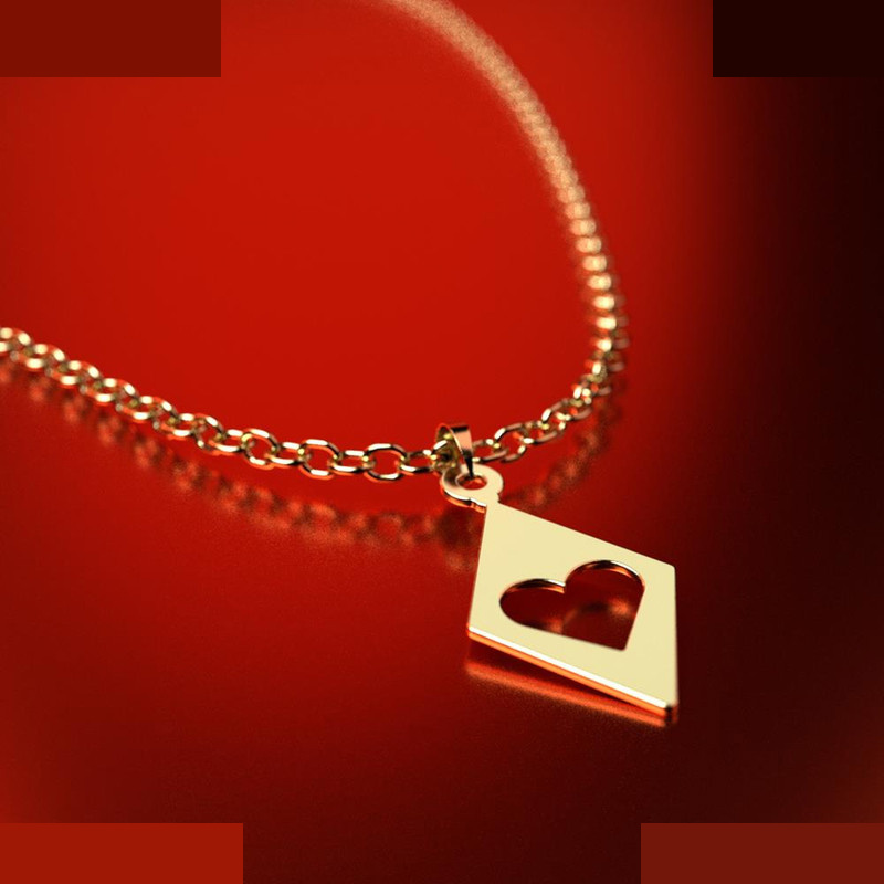 نیم ست طلا 18 عیار زنانه مدوپد مدل قلب کد NA11352