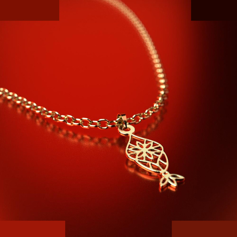 نیم ست طلا 18 عیار زنانه مدوپد مدل اسلیمی کد NA11364