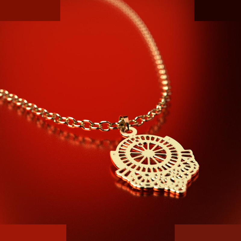 نیم ست طلا 18 عیار زنانه مدوپد مدل هندسی کد NA11451