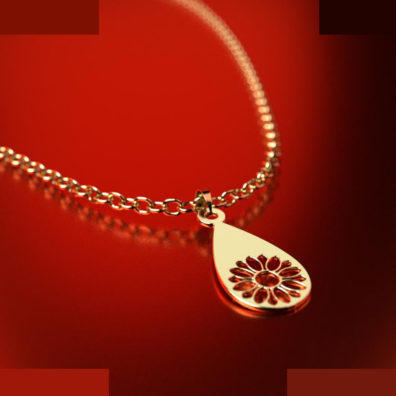 نیم ست طلا 18 عیار زنانه مدوپد مدل گل کد NA11456