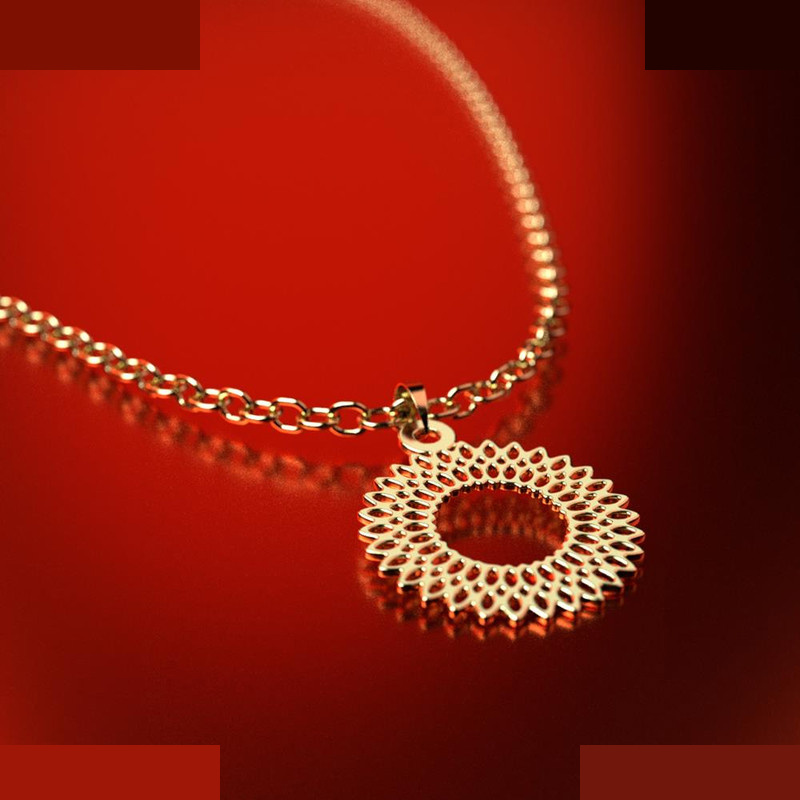 نیم ست طلا 18 عیار زنانه مدوپد مدل گل کد NA11471