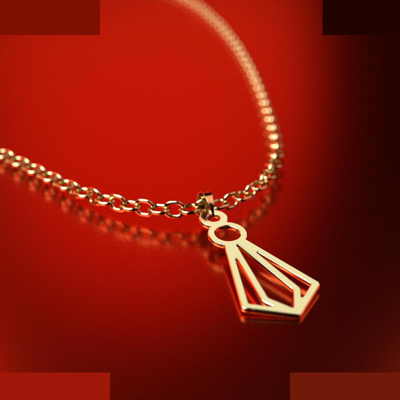 نیم ست طلا 18 عیار زنانه مدوپد مدل هندسی کد NA11478