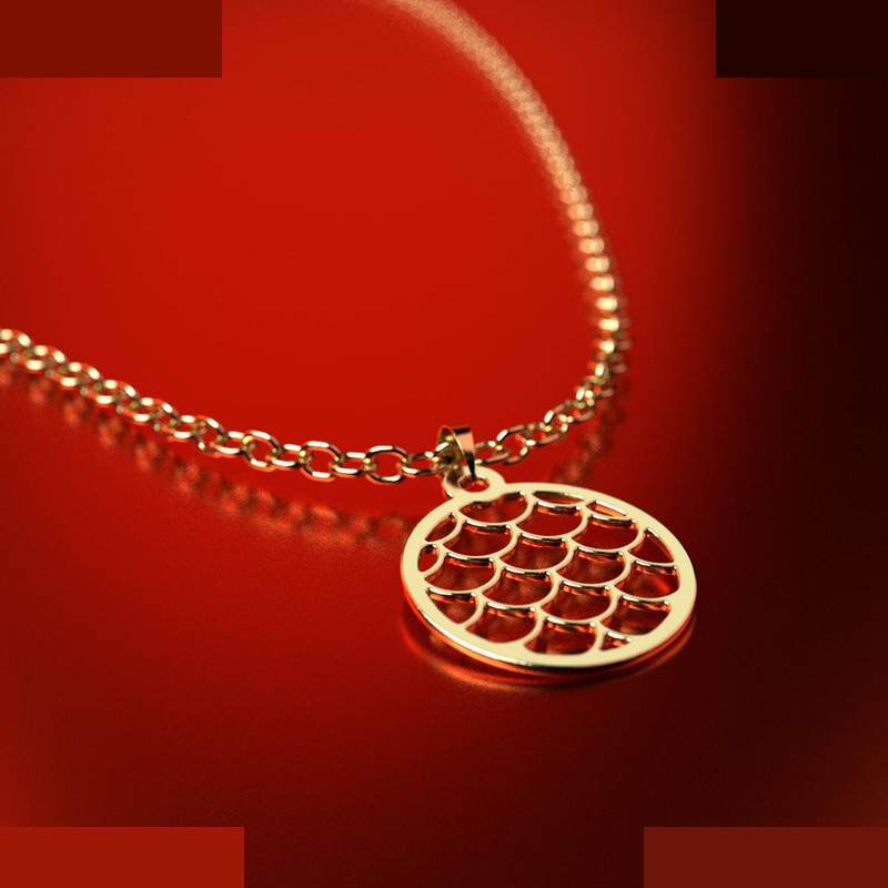 نیم ست طلا 18 عیار زنانه مدوپد مدل دایره کد NA11500