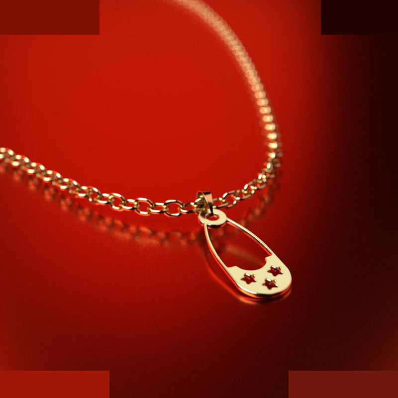 نیم ست طلا 18 عیار زنانه مدوپد مدل سنجاق کد NA11508