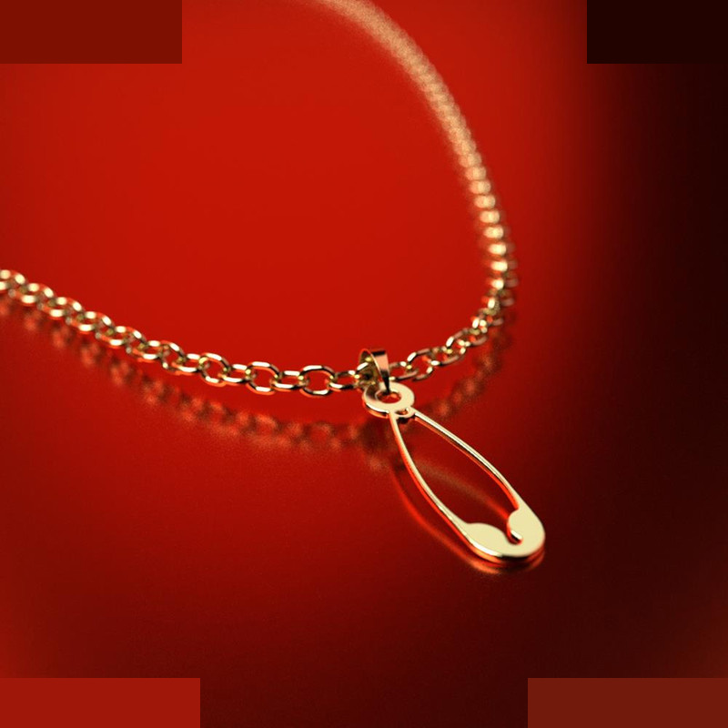 نیم ست طلا 18 عیار زنانه مدوپد مدل سنجاق کد NA11516