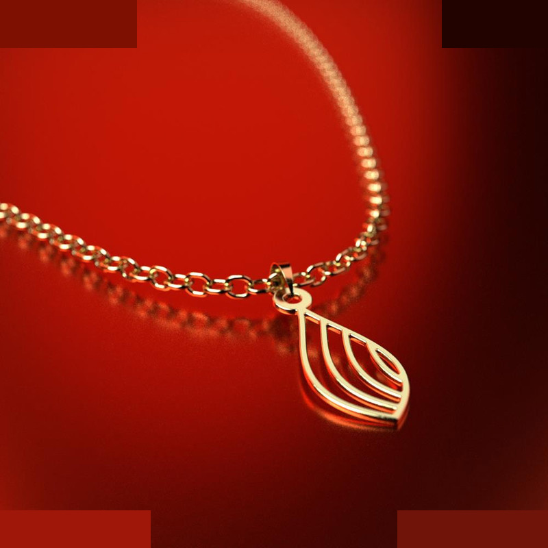 نیم ست طلا 18 عیار زنانه مدوپد مدل اشک کد NA11520