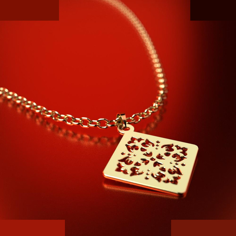 نیم ست طلا 18 عیار زنانه مدوپد مدل لوزی کد NA11523