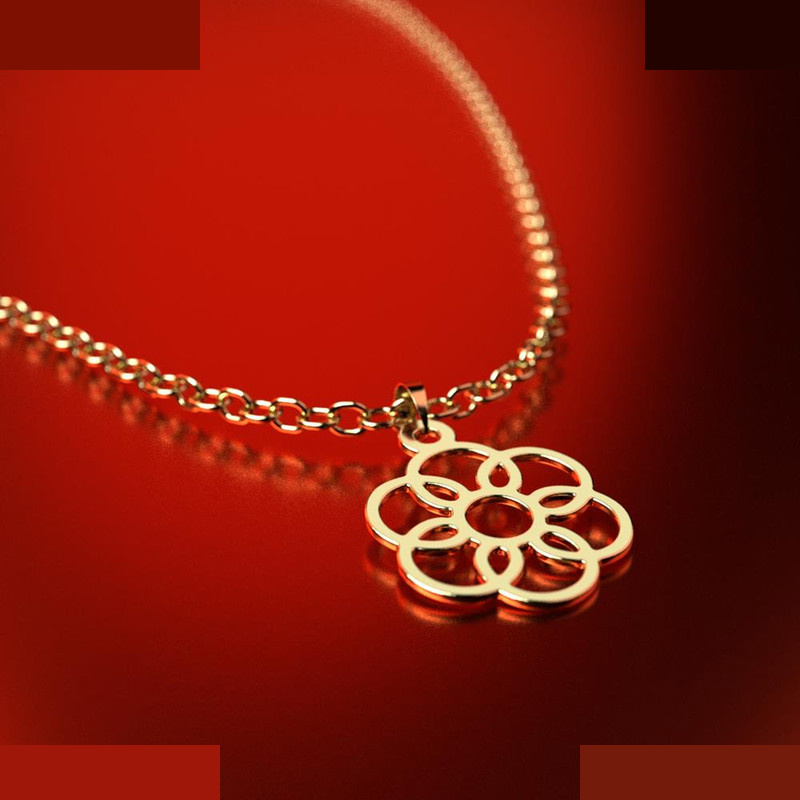 نیم ست طلا 18 عیار زنانه مدوپد مدل گل کد NA11543