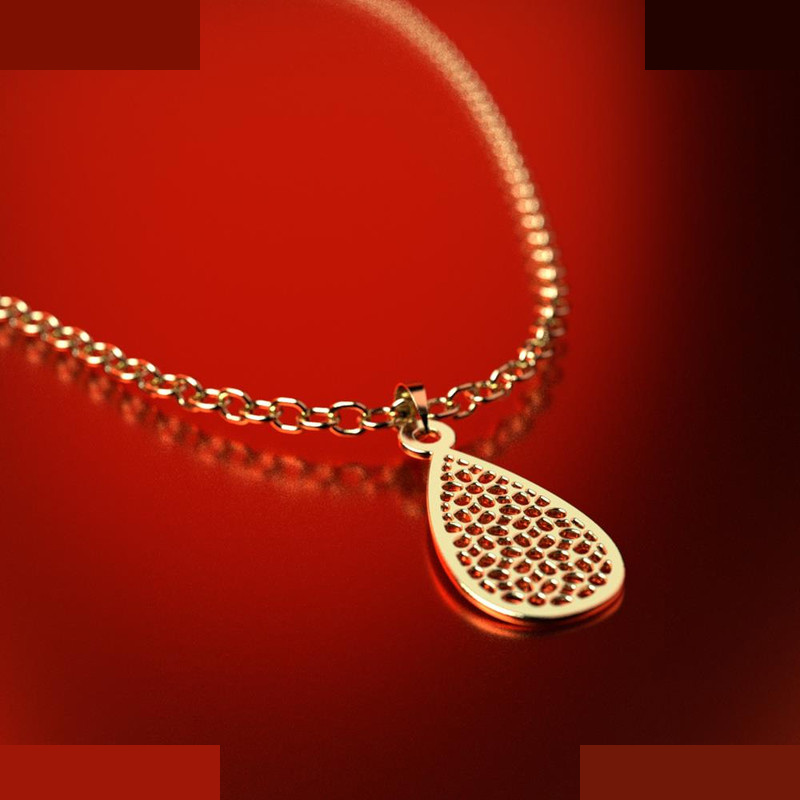 نیم ست طلا 18 عیار زنانه مدوپد مدل اشک کد NA11551