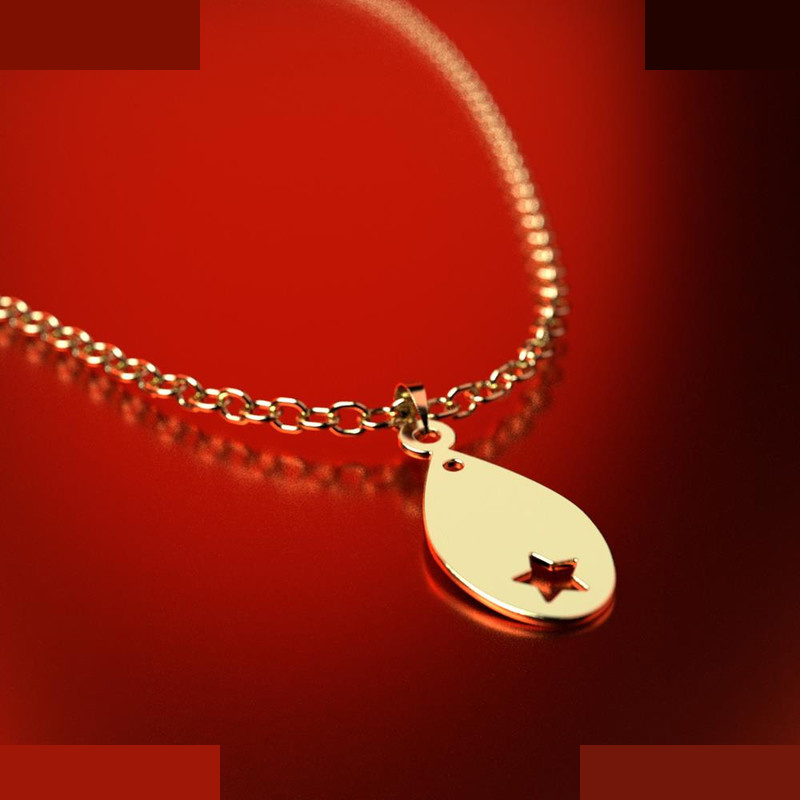 نیم ست طلا 18 عیار زنانه مدوپد مدل اشک ستاره کد NA11566