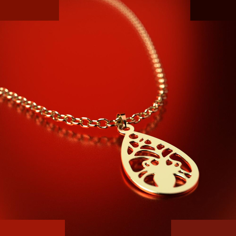 نیم ست طلا 18 عیار زنانه مدوپد مدل هندسی کد NA11573