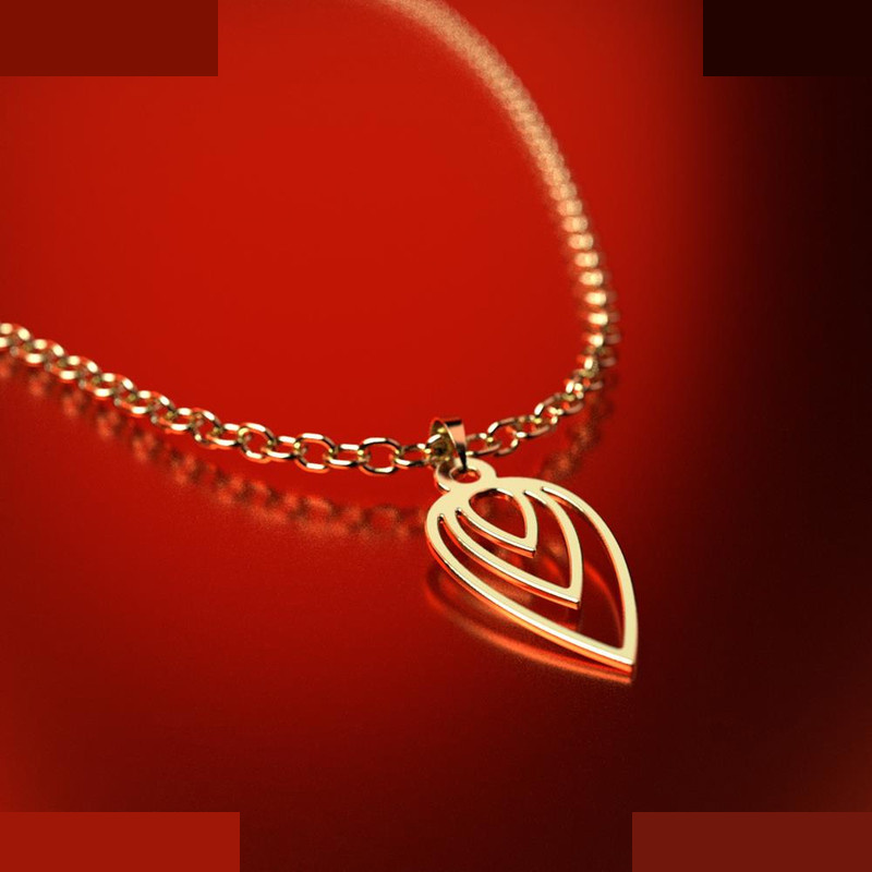 نیم ست طلا 18 عیار زنانه مدوپد مدل هندسی کد NA11590