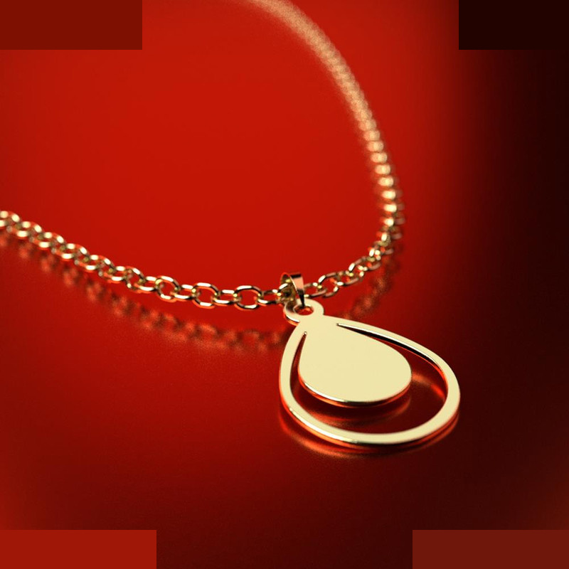 نیم ست طلا 18 عیار زنانه مدوپد مدل هندسی کد NA11602