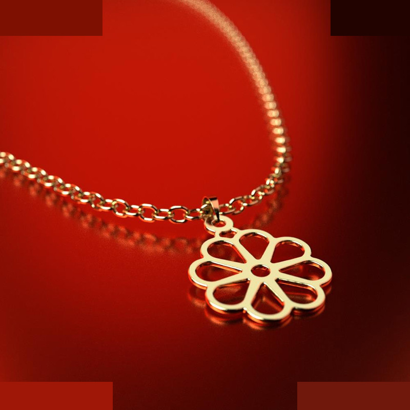 نیم ست طلا 18 عیار زنانه مدوپد مدل گل کد NA11605