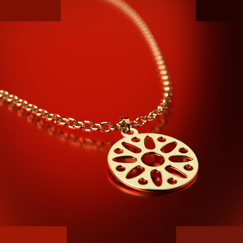 نیم ست طلا 18 عیار زنانه مدوپد مدل هندسی کد NA11623