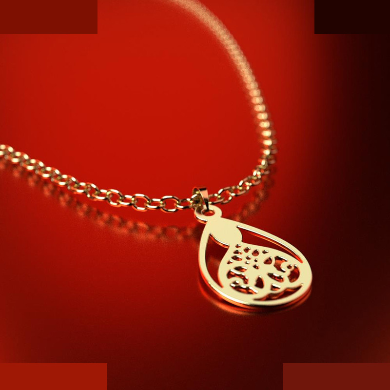 نیم ست طلا 18 عیار زنانه مدوپد مدل هندسی کد NA11650