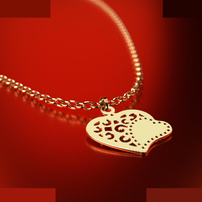 نیم ست طلا 18 عیار زنانه مدوپد مدل قلب کد NA11654