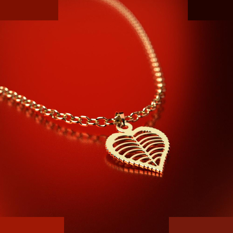نیم ست طلا 18 عیار زنانه مدوپد مدل قلب کد NA11720