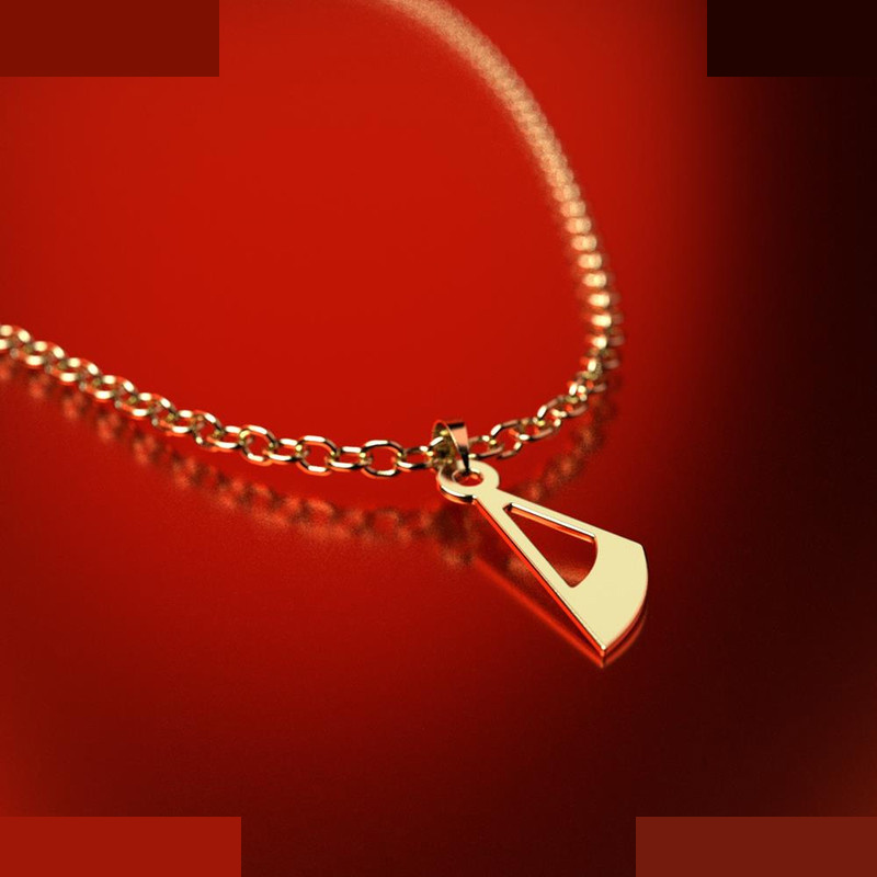 نیم ست طلا 18 عیار زنانه مدوپد مدل هندسی کد NA11753