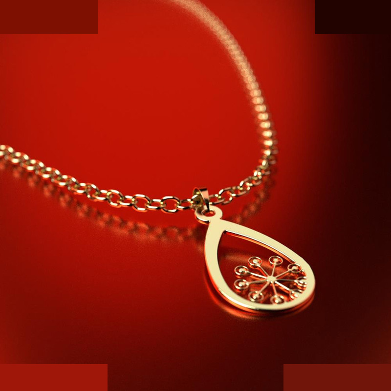 نیم ست طلا 18 عیار زنانه مدوپد مدل هندسی کد NA11761