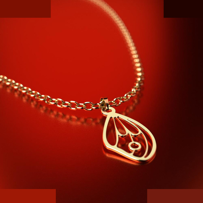 نیم ست طلا 18 عیار زنانه مدوپد مدل بال پروانه کد NA11800