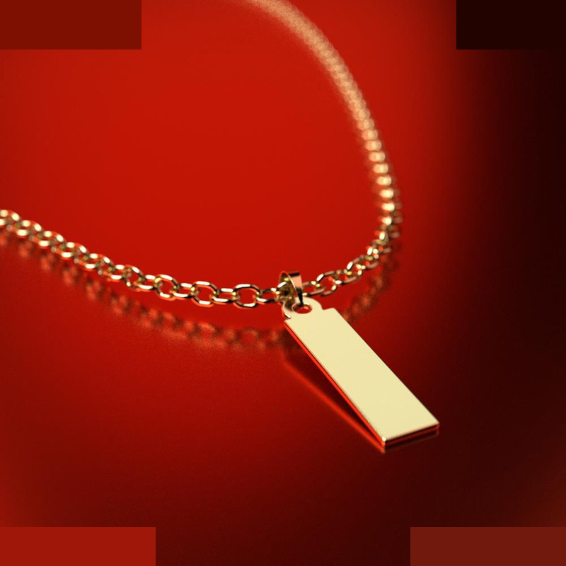 نیم ست طلا 18 عیار زنانه مدوپد مدل مستطیل کد NA11804