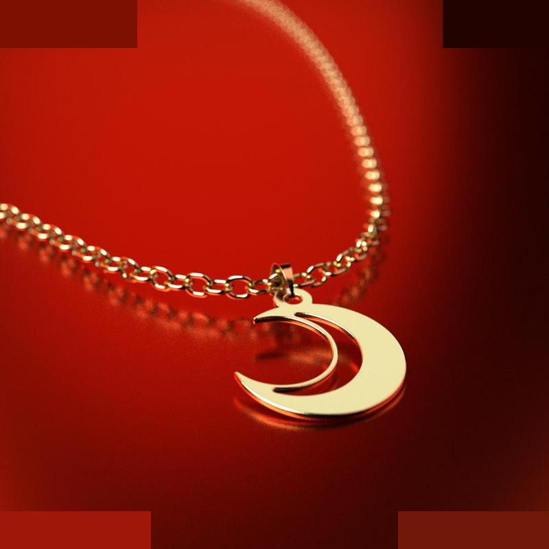 نیم ست طلا 18 عیار زنانه مدوپد مدل ماه کد NA11819