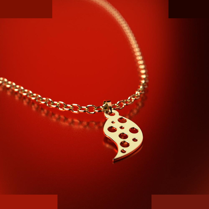 نیم ست طلا 18 عیار زنانه مدوپد مدل هندسی کد NA11820