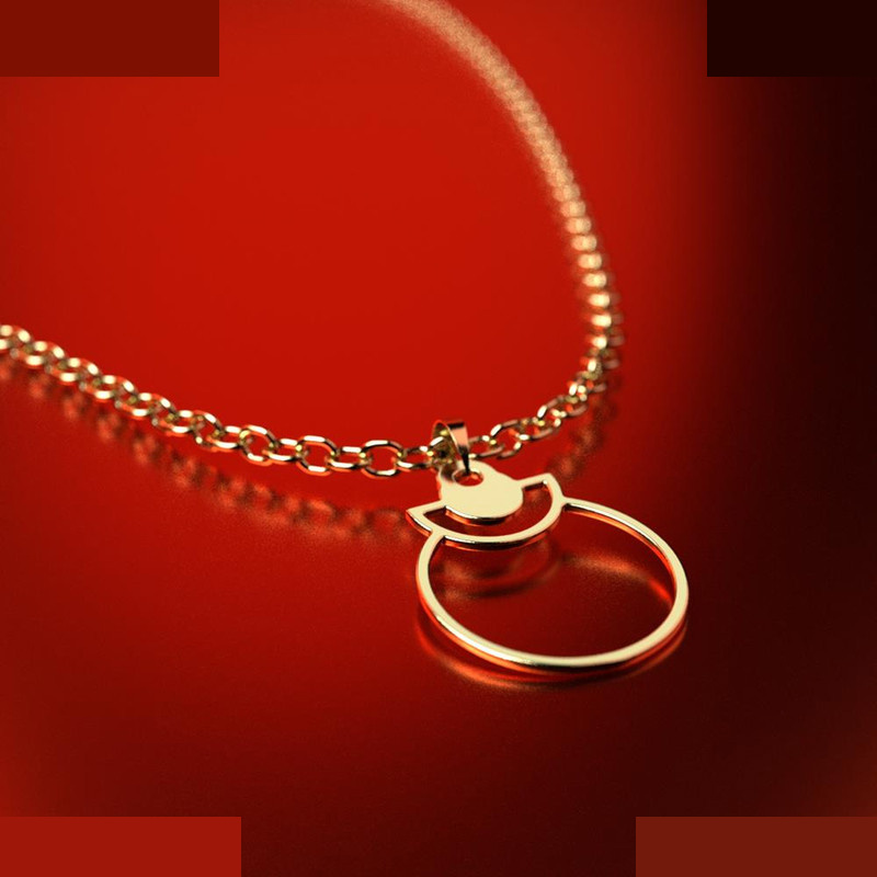 نیم ست طلا 18 عیار زنانه مدوپد مدل دایره کد NA11825