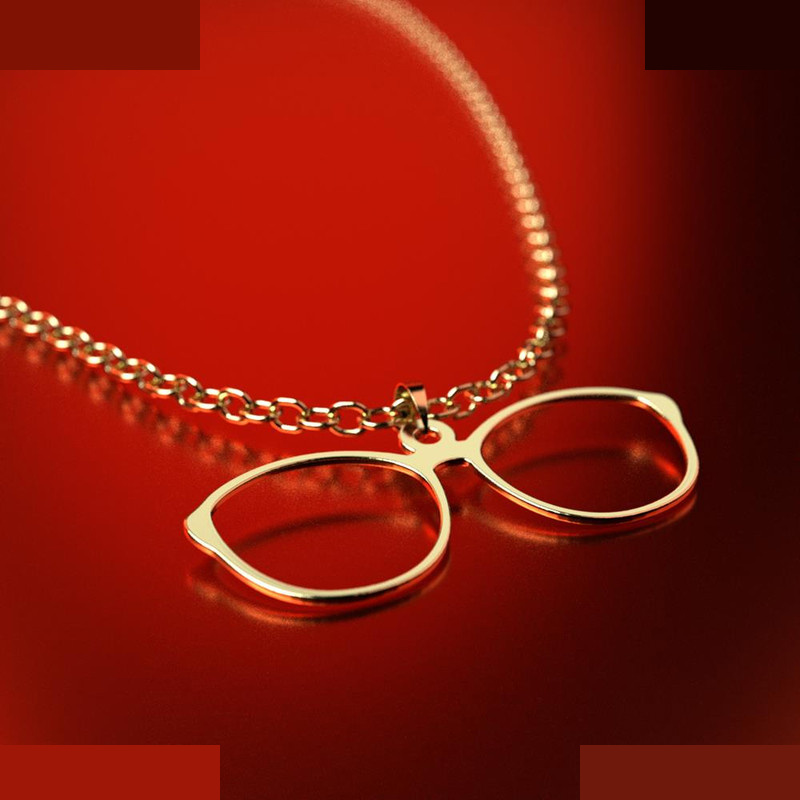 نیم ست طلا 18 عیار زنانه مدوپد مدل عینک کد NA17340