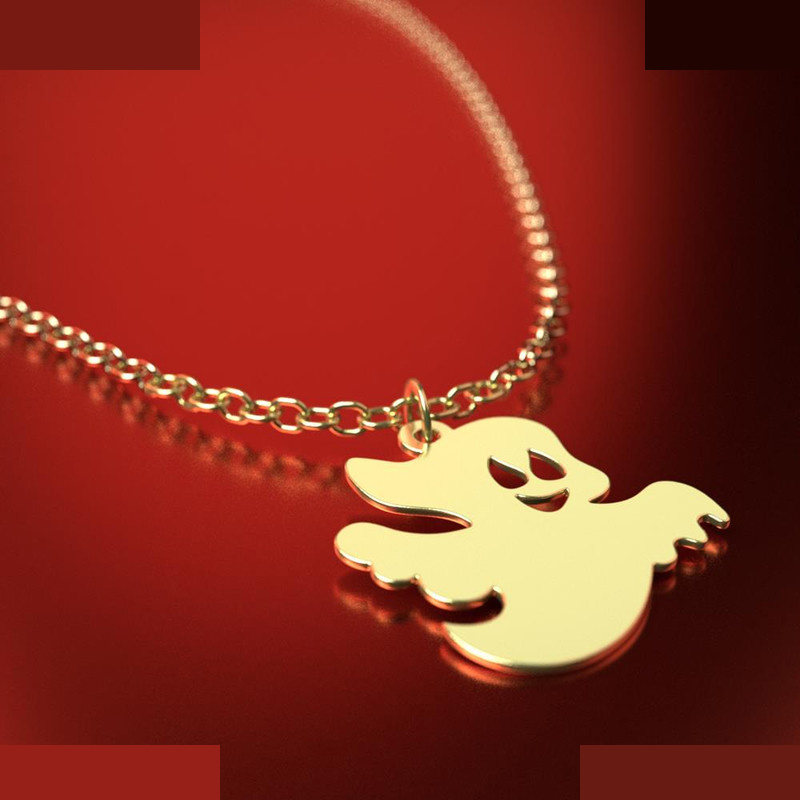 آویز ساعت طلا 18 عیار زنانه مدوپد مدل هالووین کد CA18093