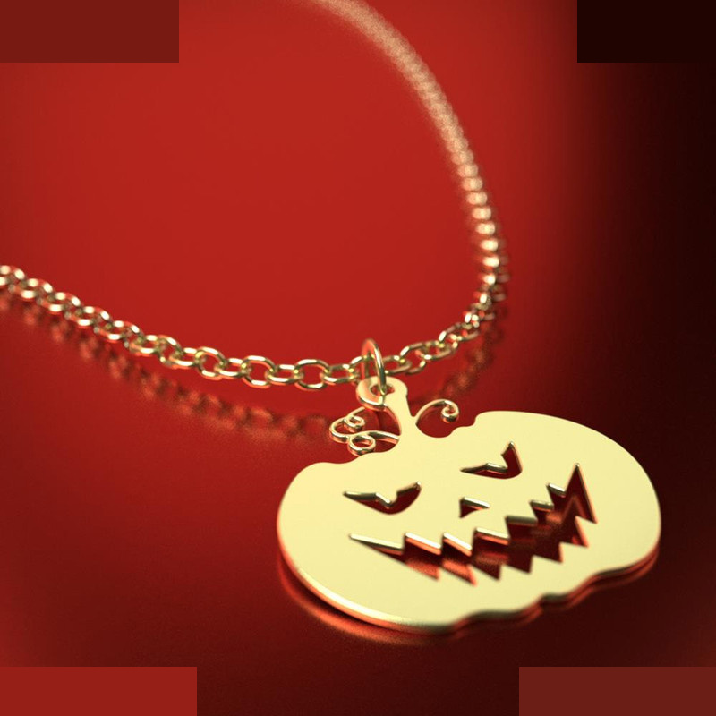 آویز ساعت طلا 18 عیار زنانه مدوپد مدل هالووین کد CA18097