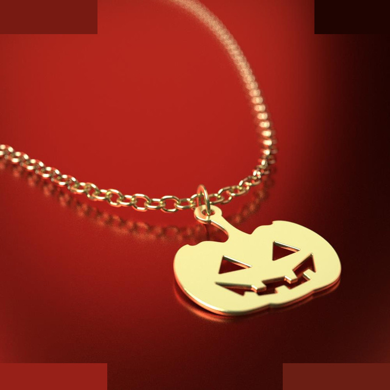 آویز ساعت طلا 18 عیار زنانه مدوپد مدل هالووین کد CA18098