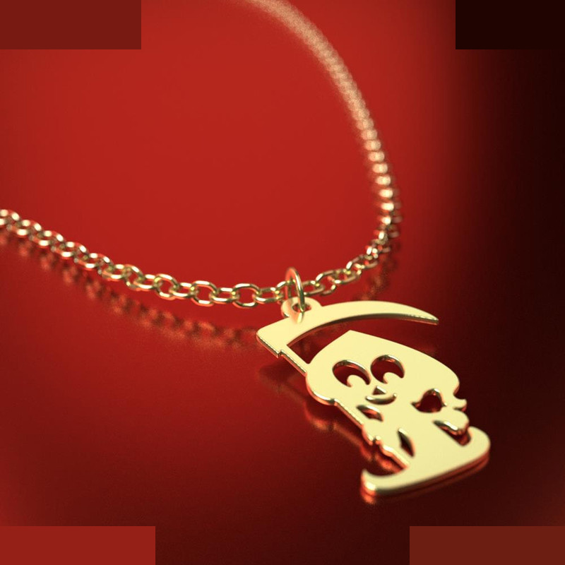 آویز ساعت طلا 18 عیار زنانه مدوپد مدل هالووین کد CA18099