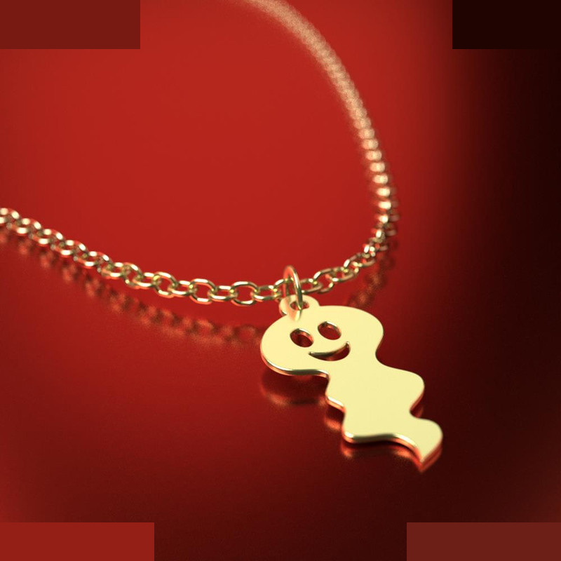 آویز ساعت طلا 18 عیار زنانه مدوپد مدل هالووین کد CA18100