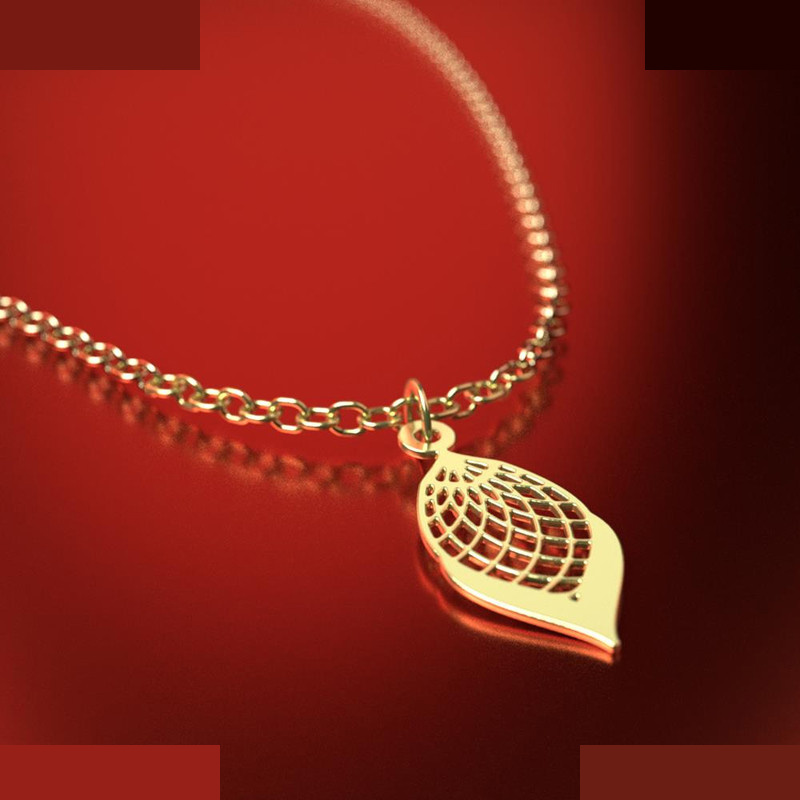 آویز ساعت طلا 18 عیار زنانه مدوپد مدل اسلیمی کد CA11450