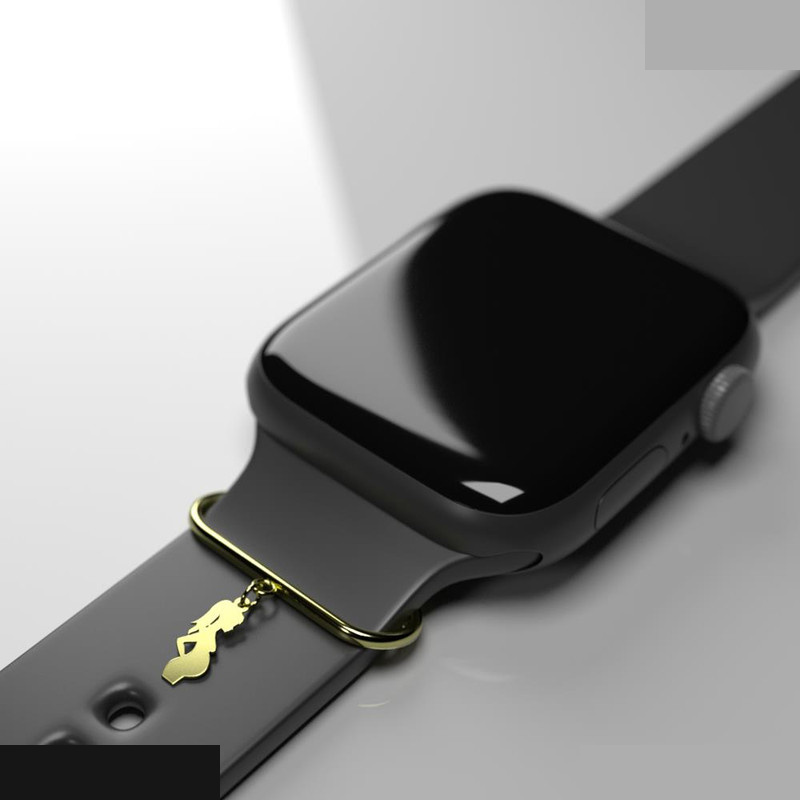 آویز ساعت طلا 18 عیار زنانه مدوپد مدل مادر کد SM1-1029