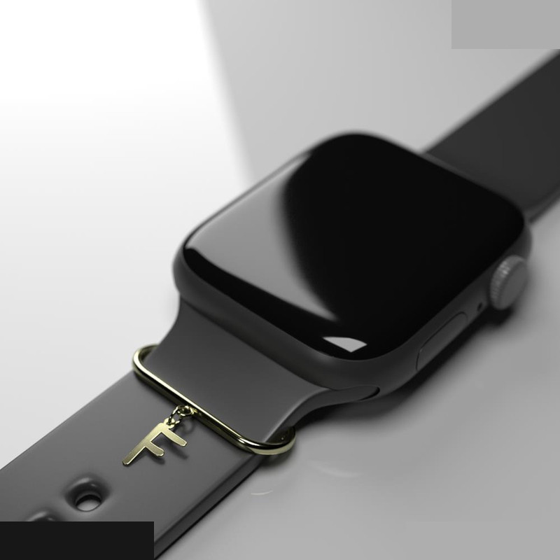 آویز ساعت طلا 18 عیار زنانه مدوپد مدل حرف F کد SL1-1486