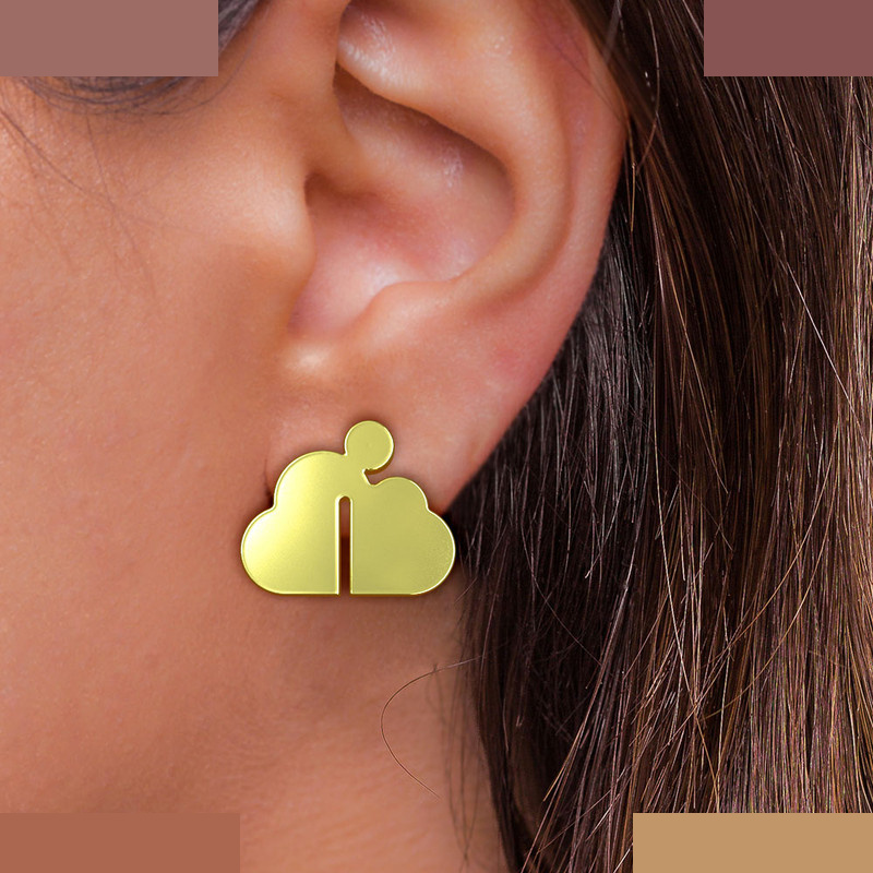 گوشواره طلا 18 عیار زنانه مدوپد مدل درخت کد GA1-15860