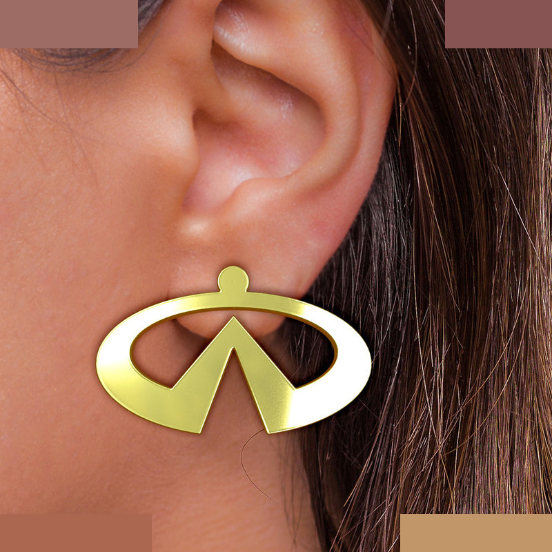 گوشواره طلا 18 عیار زنانه مدوپد مدل اینفینیتی کد GA1-16211