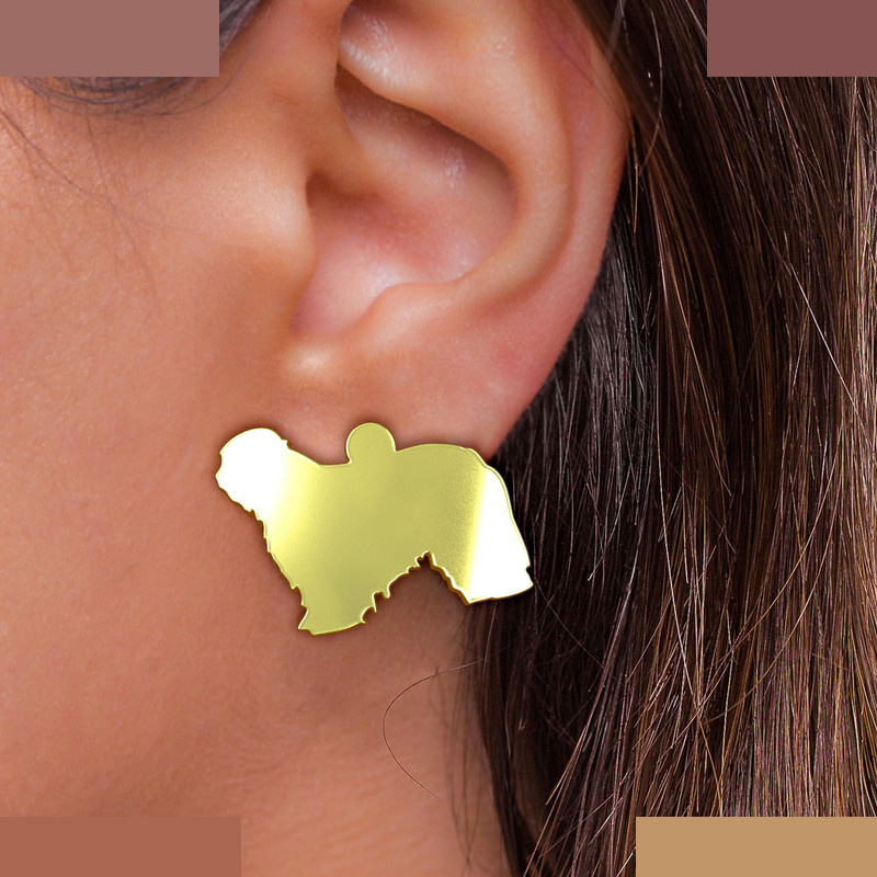 گوشواره طلا 18 عیار زنانه مدوپد مدل سگ کد GA1-16487 گوشواره طلا 18 عیار زنانه مدوپد مدل سگ کد GA1-16487