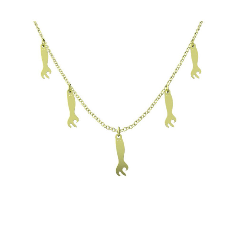 گردنبند طلا 18 عیار زنانه مدوپد مدل هالووین کد RNA18010