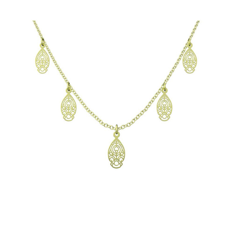 گردنبند طلا 18 عیار زنانه مدوپد مدل هندسی کد RNA10677