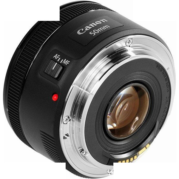 لنز کانن مدل EF 50mm f/1.8 STM به همراه لوازم جانبی