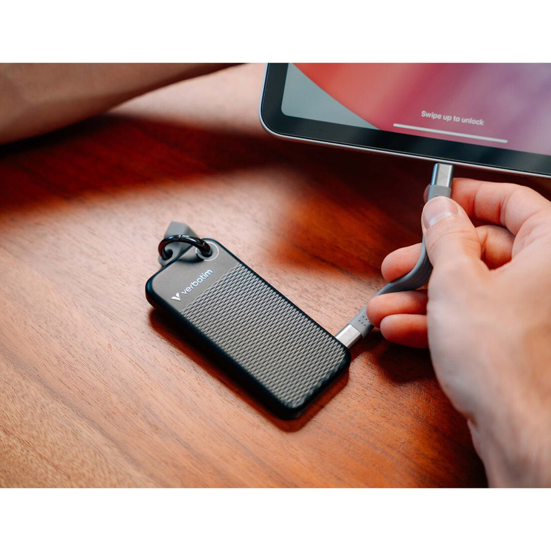 اس اس دی اکسترنال ورباتیم مدل Pocket ظرفیت 1 ترابایت رابط USB 3.2 Gen2