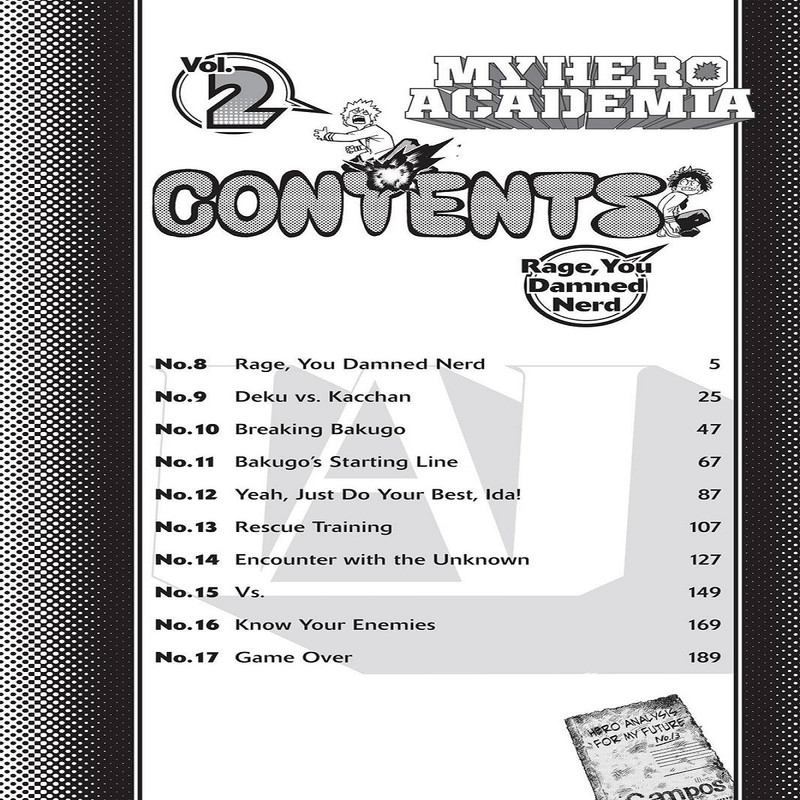 مجله My Hero Academia 2 نوامبر 2015