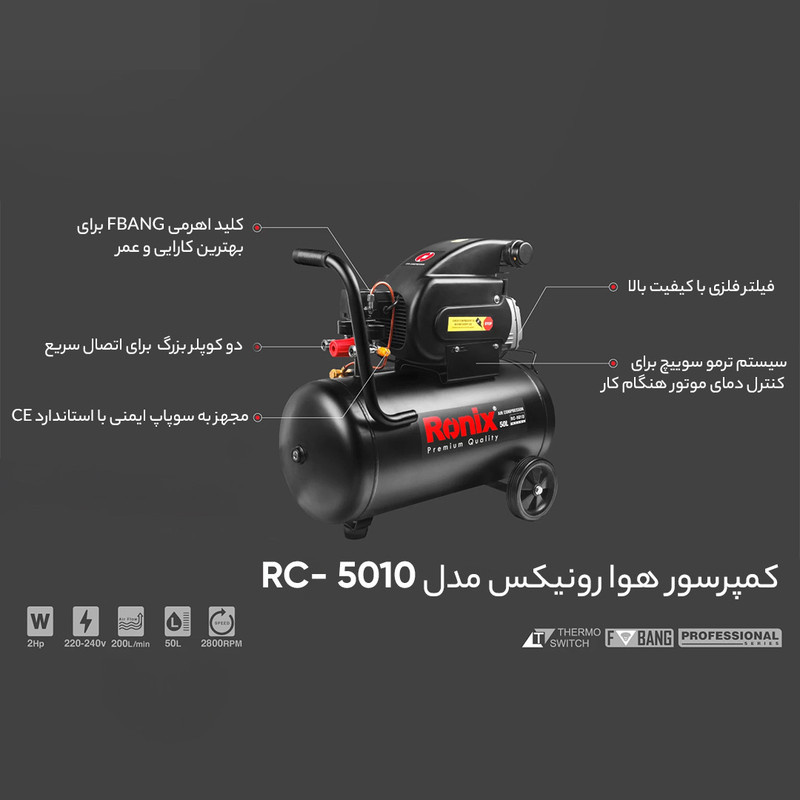 کمپرسور هوا رونیکس مدل RC-5010