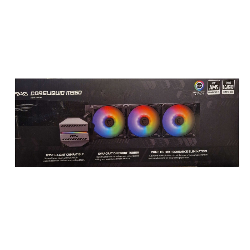 خنک کننده آبی ام اس آی مدل MAG CORELIQUID M360 خنک کننده آبی ام اس آی مدل MAG CORELIQUID M360