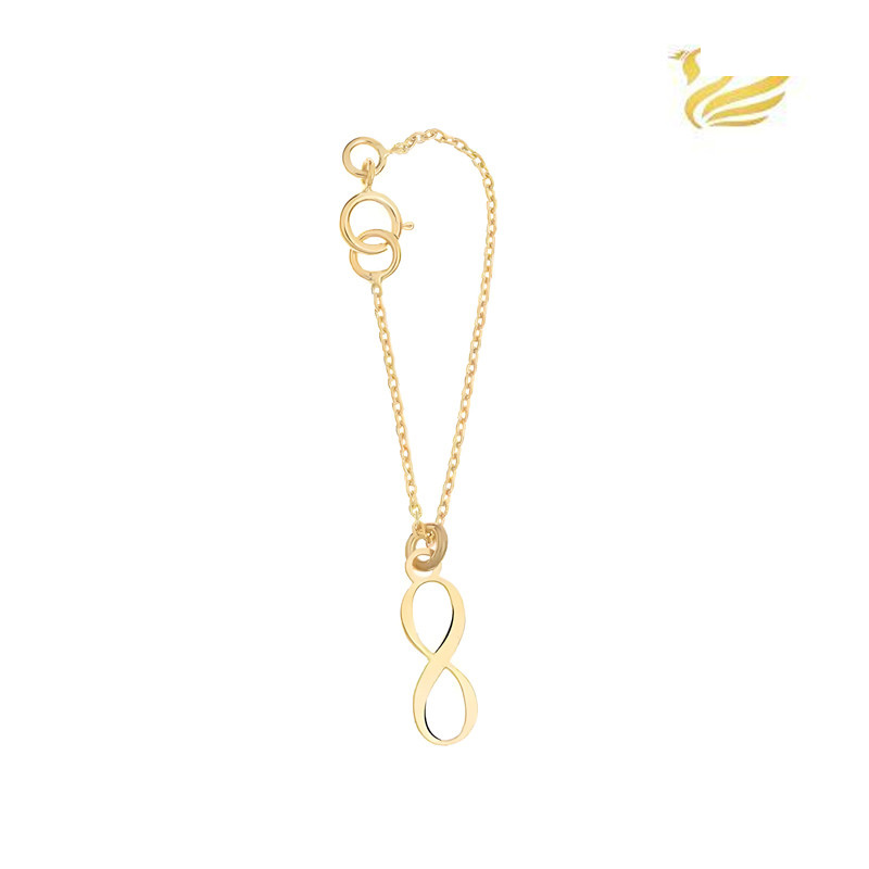 آویز ساعت طلا 18 عیار زنانه گالری قو طلایی مدل بی نهایت آویز ساعت طلا 18 عیار زنانه گالری قو طلایی مدل بی نهایت