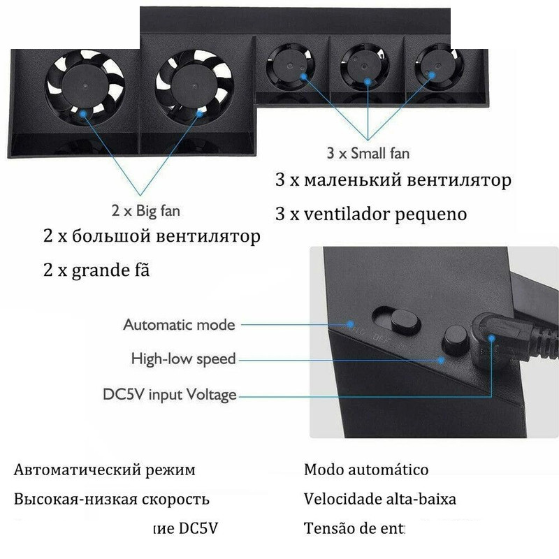 فن خنک کننده پلی استیشن 4 فت دابی مدل TP4-005